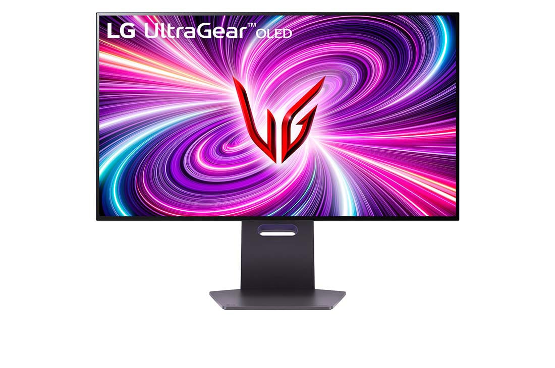 LG 32 Inch UltraGear™ Nano IPS 1ms Gaming Monitor With NVIDIA® G-SYNC® Compatibility, 165Hz Refresh Rate, front view, 32GP850-B