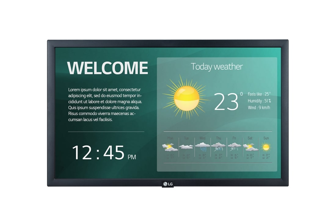 LG شاشة إل جي ذات إطار مفتوح مقاس 27 تعمل باللمس, صورة أمامية حية, 27TNF3K-S