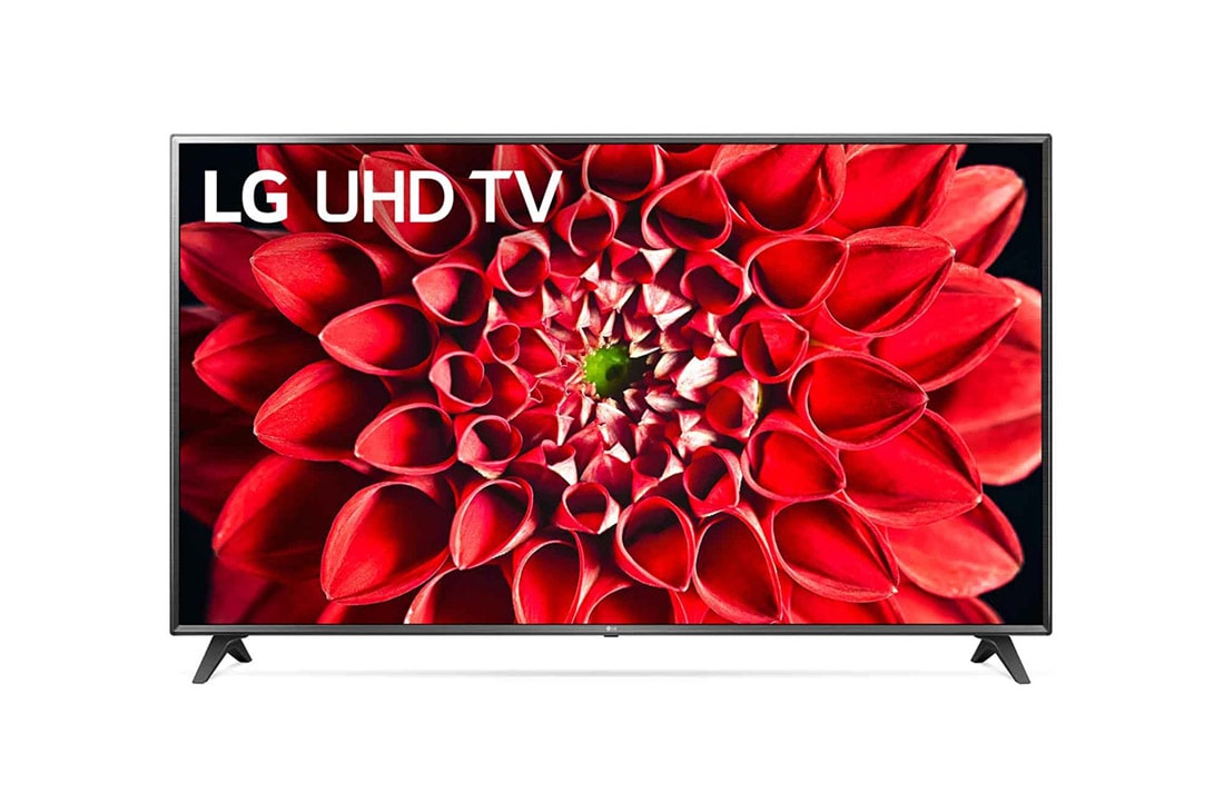 LG تلفزيون إل جي 4K فائق الدقة 55 بوصة، موديل UN71، فور كي ونطاق ديناميكي فعال HDR ونظام تشغيل WebOS الذكي مع تقنية الذكاء الاصطناعي ThinQ AI, 55UN7100PVA