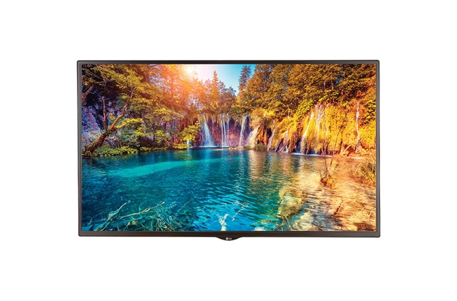 LG Pantalla LED Essential de pixel fino para interiores, vista frontal con imagen en pantalla, LSBB012-GD