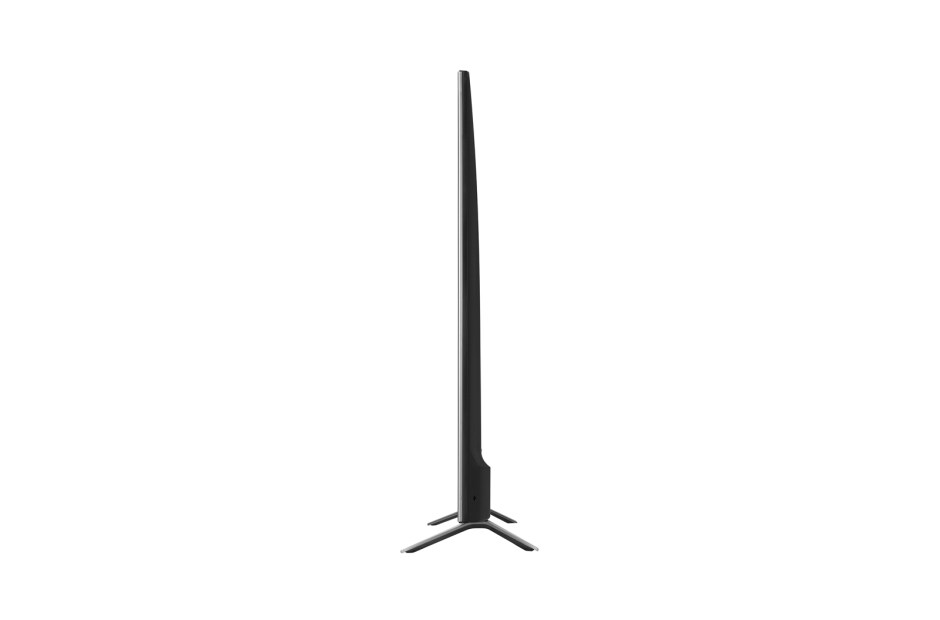 LG 43 Inch LG UHD UT80 4K Smart TV 2024, Slightly-angled left-facing side view of LG UHD TV, UT80, 43UT8050PSB, thumbnail 3
