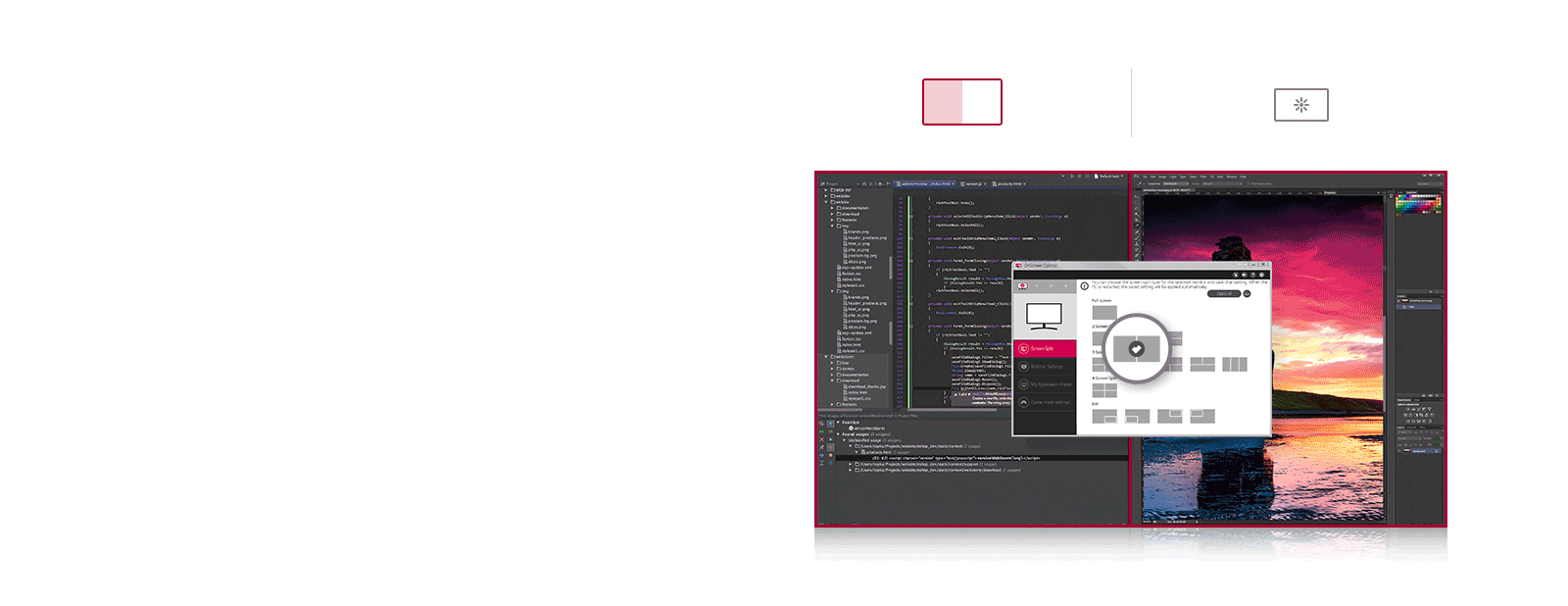 OnScreen Control offre une interface utilisateur plus simple