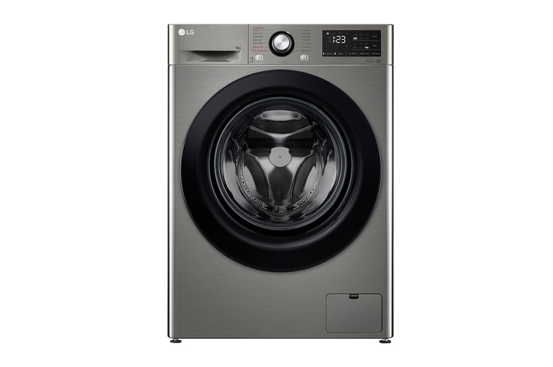 LG 11 кг, макс. 1400 оборота/мин., Перална машина с пара, TurboWash™360°, AI DD™, Front view, F4WR511S0W