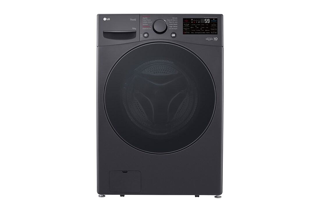 LG 8/5 кг, макс. 1200 оборота/мин., Пералня със сушилня с пара, TurboWash™360° и AI DD™ технология, Slim дизайн, Изглед отпред, F2DR508S1W