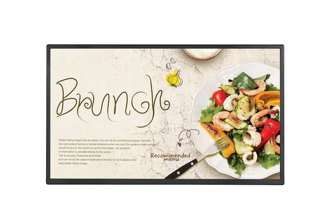 LG Pantalla UHD Signage, Vista frontal con imagen de relleno, 55UH5N-E