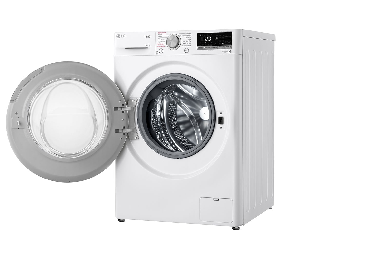 LG Lava e Seca Smart LG 14kg Aço Escovado com Inteligência Artificial AIDD™  WD14EGS62A - 220v, WD14EGS62A