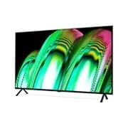 Vue de face avec LG OLED M3 et Zero Connect Box en dessous, l'emblème OLED 10 ans numéro 1 mondial, LG OLED evo, et le logo de la garantie de 5 ans sur l'écran.