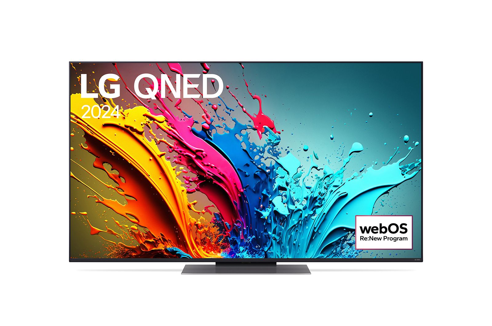 Vista frontal de LG OLED evo TV 4K, série C2, Processador α9 Gen5 AI, webOS 22 OLED48C26LB