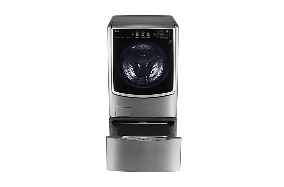 LG 13kg | Top Load Washer | Smart Inverter Motor | TurboDrum™ | Smart Motion, LG T1366NEHV2 front view, T1366NEHV2