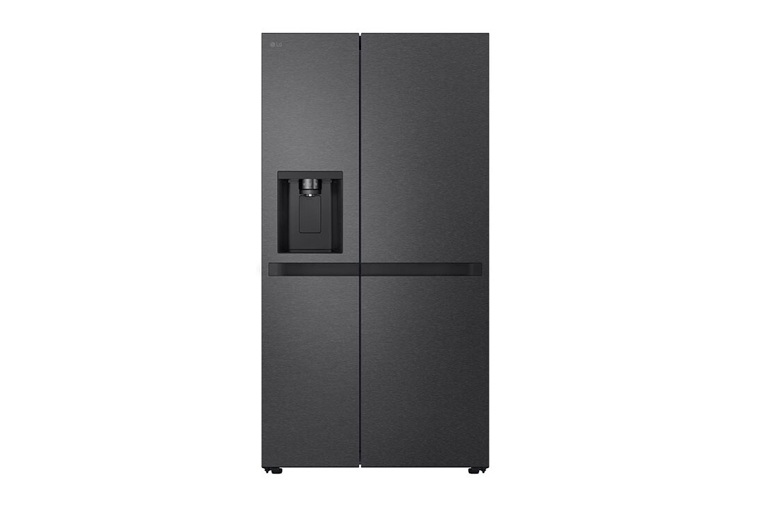 LG multi door külmik | InstaView Door-in-Door | 635L | kõrgus 1.79m | Laius 91.3cm | Must | E energiaklass | WiFi | DoorCooling | Total No Frost | GSXV90MCAE, eestvalgus toiduga vaatele, GSXV90MCAE