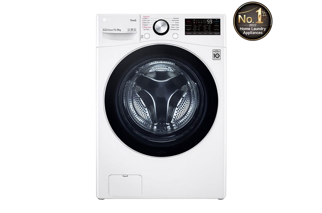 LG QuadWash™ Astianpesukone (Platinum Silver), Energialuokka C, jossa on Auto Open kuivausominaisuus ja Smart Diagnosis™ - Wi-Fi-yhteys, DU355FP, DU355FP