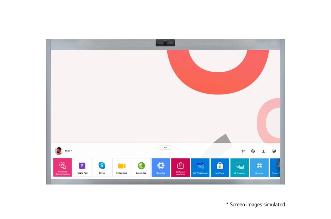 LG UHD TV Signage, Front view with infill image, 75UR640S (UAE)