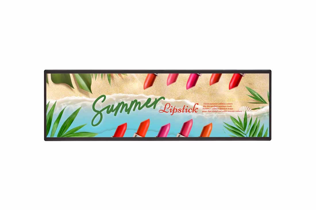LG Stretch Signage, Front view with infill image, 105BM5N