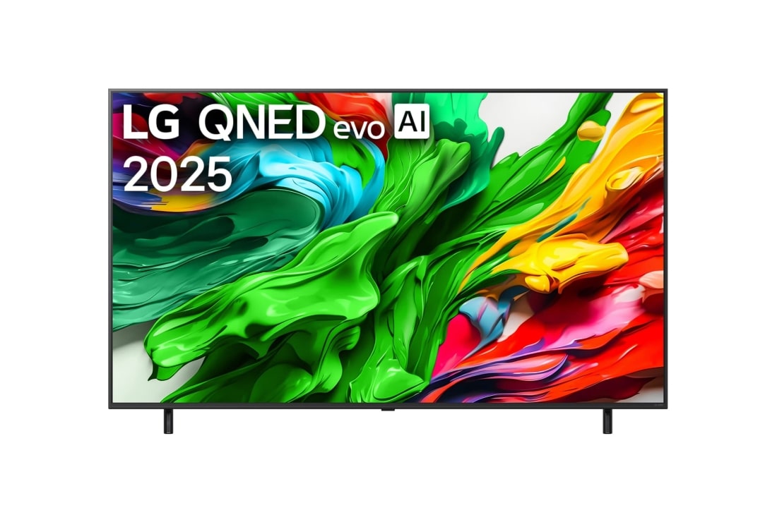 LG 98 ίντσες LG QNED89T AI 4K Smart TV 2024, Μπροστινή όψη της LG QNED TV, QNED89 με το κείμενο LG QNED, 2024και το λογότυπο webOS Re:New Program στην οθόνη, 98QNED89T6A