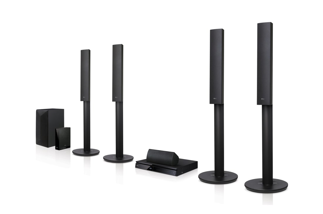 LG SN4 2.1 kan. SoundBar s DTS Virtual:X , prikaz prednje strane s niskofrekvencijskim zvučnikom, SN4