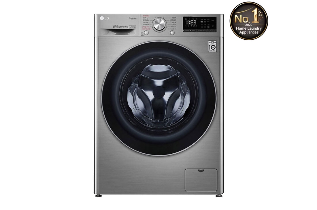 LG 8/5 kg, max. 1200 okr./min., Perilica-sušilica sa parom, AI DD™ tehnologija, Slim, Pogled sprijeda, F2DR508SWW