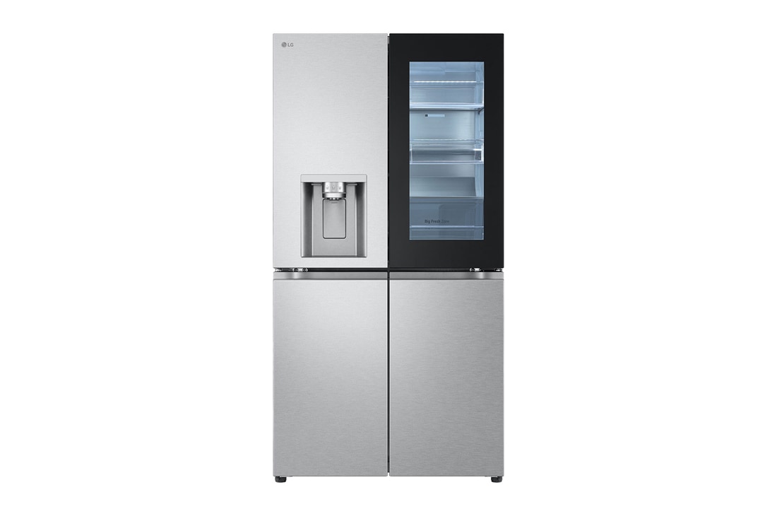 LG Plafonska kasetna jedinica (standard), 4-smerna, 9kBTU, Prikaz sa bočne strane pod uglom od -45 stepeni, ARNU09GTRB4