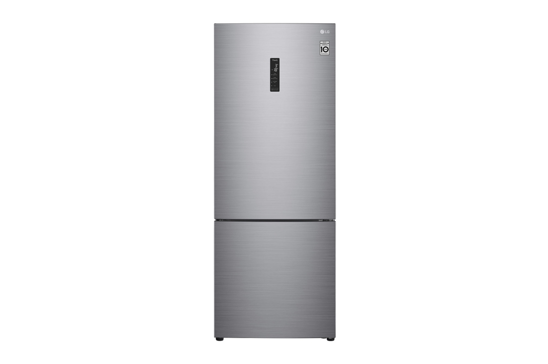 LG Hajm 341 l |  Pastki muzlatgich kamerali LG sovutgich | Kulrang | DoorCooling+™ | Smart Inverter Compressor, GC-B459SLCL